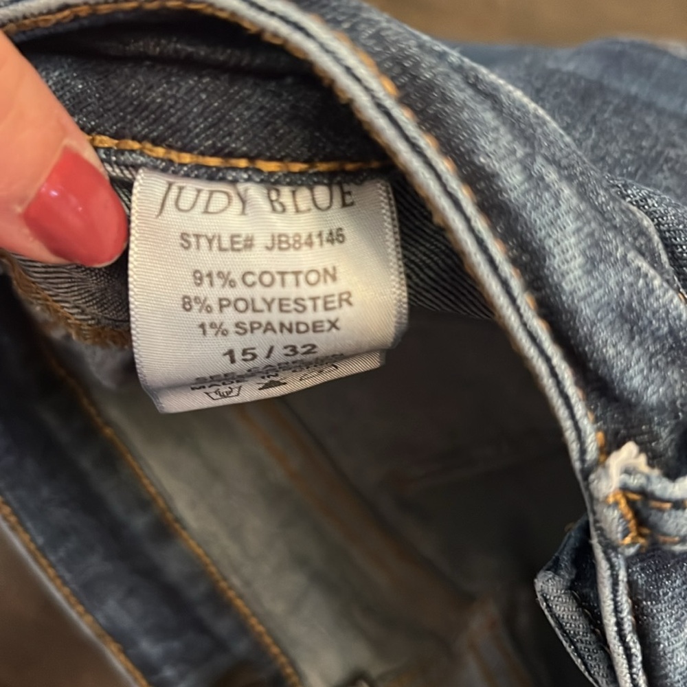 Judy Blue High Rise Flare Jeans - Dark Blue - Picture 11 of 11